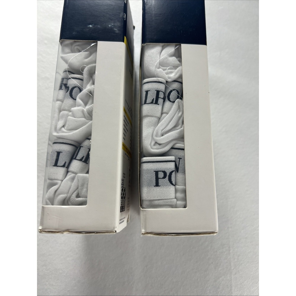 6 Polo Ralph Lauren Men's Briefs Size 4X Big & Tall Cotton Mid Rise White D18 - Picture 2 of 16